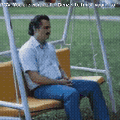 Man On Swing Waiting For Denzel To Finish Your 1 To 1 GIF