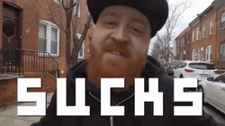 Man On The Street Saying This Sucks Meme GIF
