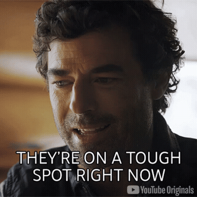 Man On Tough Spot Right Now YouTube Originals GIF