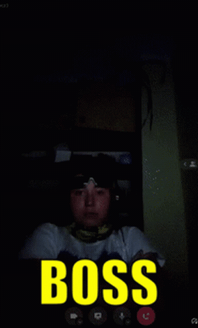 Man On Video Call With Boss GIF