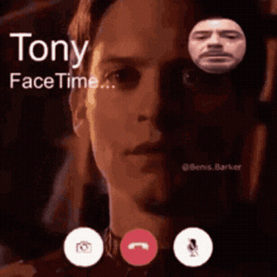 Man On Video Call With Tony GIF