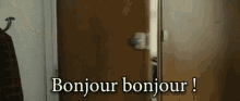 Man Opening Door Greeting Bonjour GIF