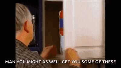 Man Opening Refrigerator Saying Man You Might As Well Get You Some Of These GIF