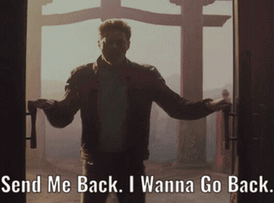 Man Opens Door Saying Send Me Back I Wanna Go Back GIF