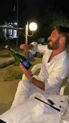 Man Opens Prosecco Delight GIF