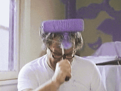 Man Painting Himself GIF