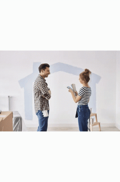 Man Painting Wall GIF