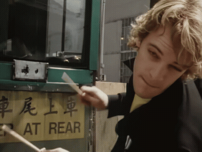 Man Paints Sign Saying At Rear GIF