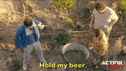 Man Passing Glass Hold My Beer GIF