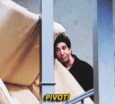 Man Peeking Behind Couch Pivot
