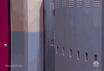 Man Peeking Out Of Locker Saying Trade GIF