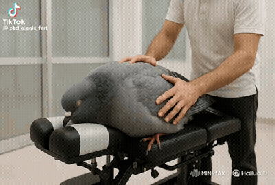 Man Petting Pigeon On Bench TikTok GIF