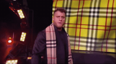 Man Plaid Scarf Black Jacket Yellow Plaid Background GIF