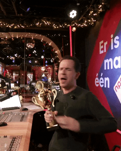Man Play Like A Champion And Won The Trophy GIF