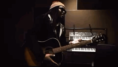 Man Playing Acoustic Guitar GIF