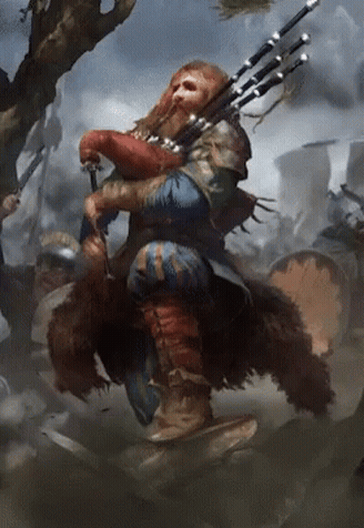 Man Playing Bagpipe GIF