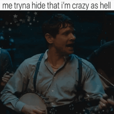 Man Playing Banjo Hide Crazy GIF