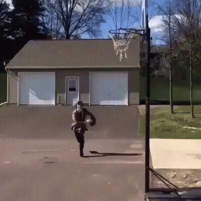 Man Playing Basketball GIF