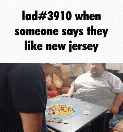 Man Playing Board Game Says They Like New Jersey GIF