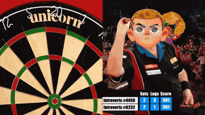 Man Playing Chair Darts GIF