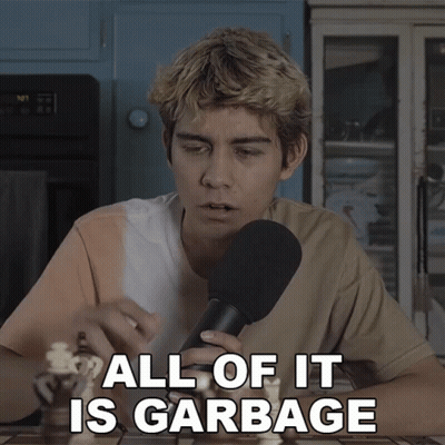 Man Playing Chess Saying All of It Is Garbage