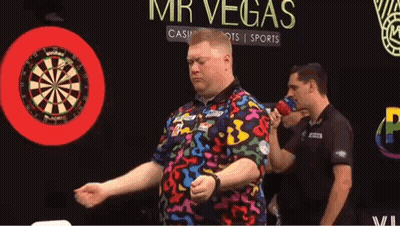 Man Playing Darts GIF