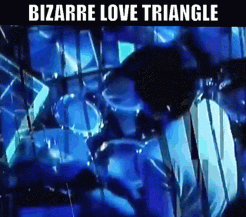 Man Playing Drums Bizarre Love Triangle GIF