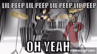 Man Playing Drums Saying Oh Yeah GIF