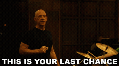 Man Playing Drums This Is Your Last Chance GIF