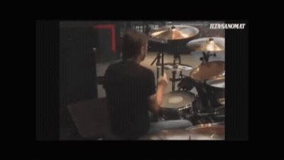 Man Playing Drums Ultrasanomat