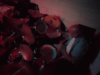 Man Playing Drums With Meinl Cymbal GIF