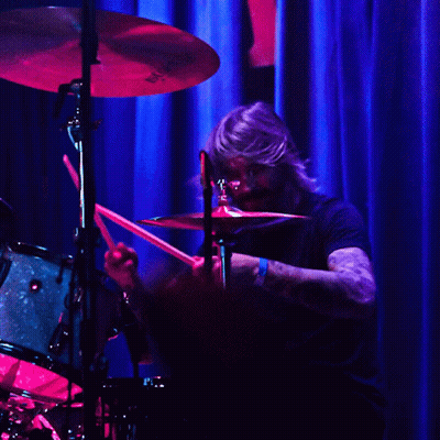 Man Playing Drums With Sabian Cymbal GIF