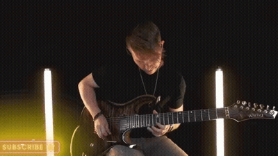 Man Playing Electric Guitar GIF
