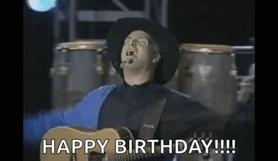 Man Playing Guitar And Singing In Metallica Shirt GIF