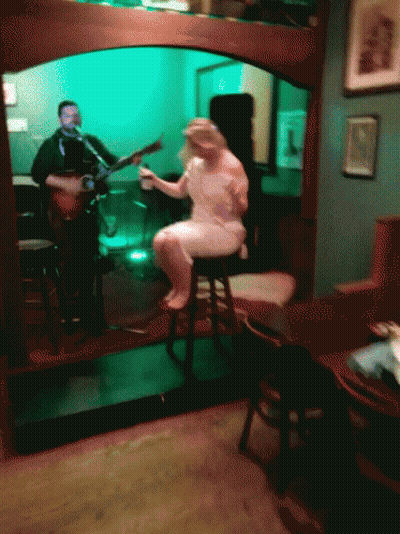 Man Playing Guitar And Woman Singing GIF