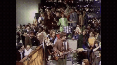Man Playing Guitar For Crowd GIF