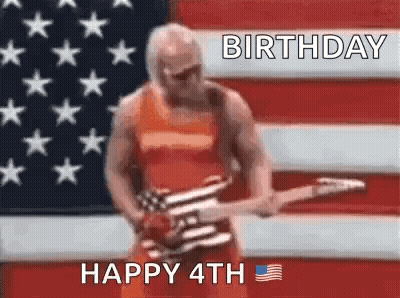 Man Playing Guitar Happy 4Th GIF