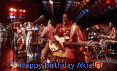 Man Playing Guitar Happy Birthday Akia GIF
