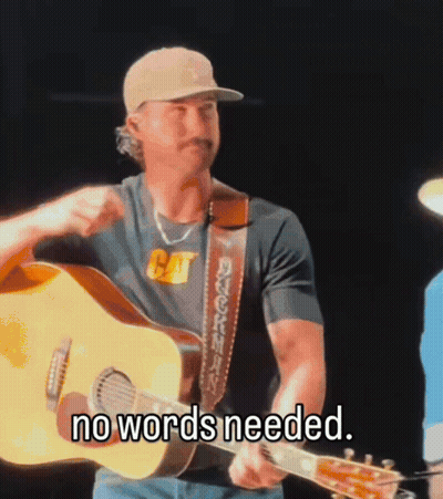Man Playing Guitar In Cat Shirt GIF