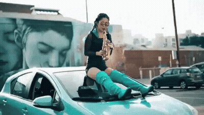 Man Playing Guitar In Front Of Mirror GIF