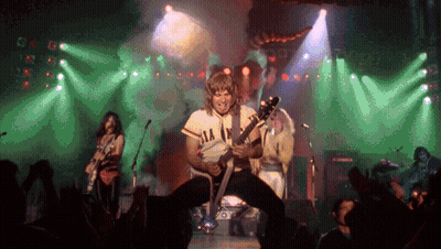 Man Playing Guitar In Shirt Saying AA GIF
