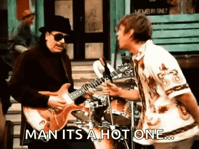 Man Playing Guitar Next To Drummer GIF
