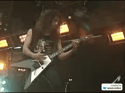 Man Playing Guitar On Stage Created In Wave Video GIF