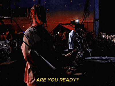 Man Playing Guitar Saying Are You Ready GIF