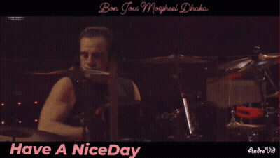 Man Playing Guitar Saying Have a Nice Day