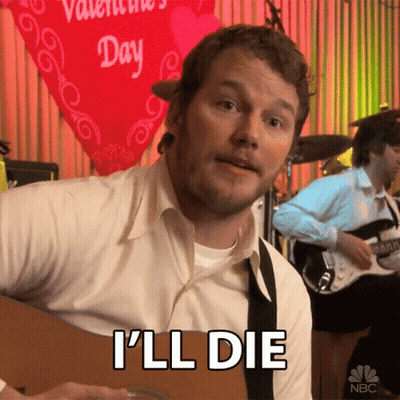 Man Playing Guitar Saying I'll Die GIF