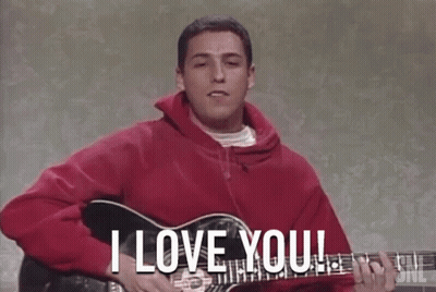 Man Playing Guitar Saying I Love You GIF