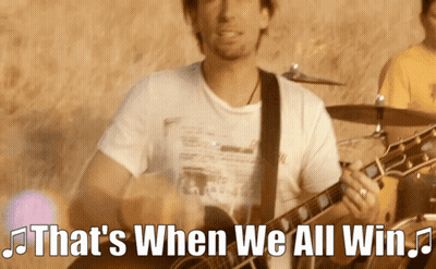 Man Playing Guitar Saying That's When We All Win GIF