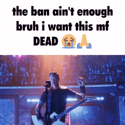 Man Playing Guitar Saying The Ban Ain't Enough Bruh I Want This Mf Dead GIF