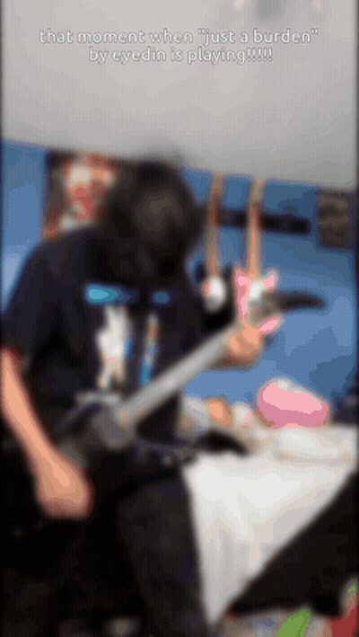 Man Playing Guitar That Moment When Just A Burden By EyeDin GIF